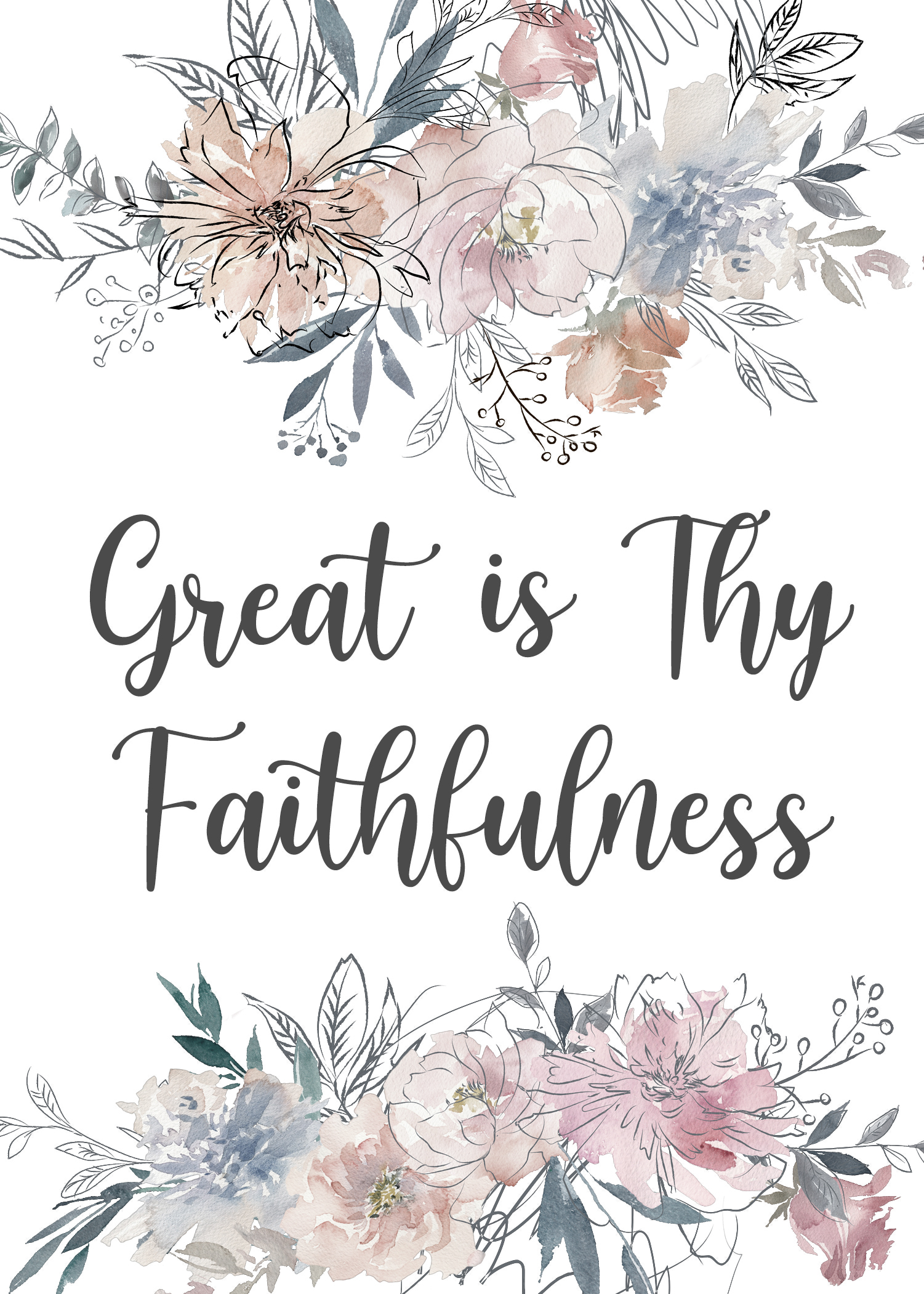 Hymn Series—Floral Greeting Cards