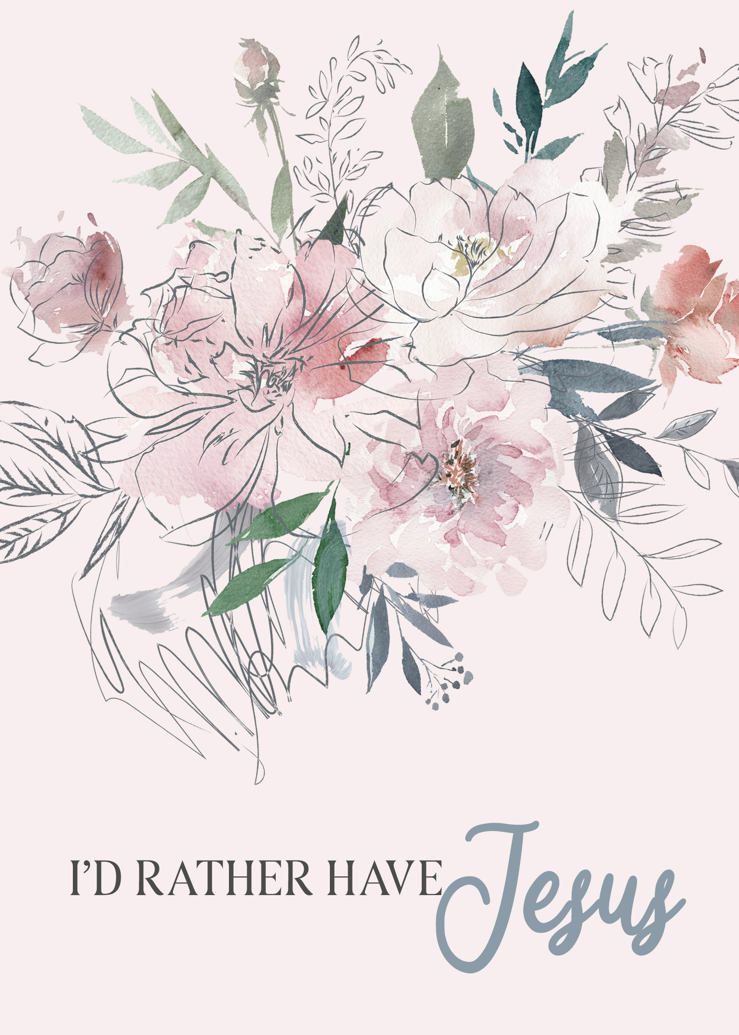 Hymn Series—Floral Greeting Cards