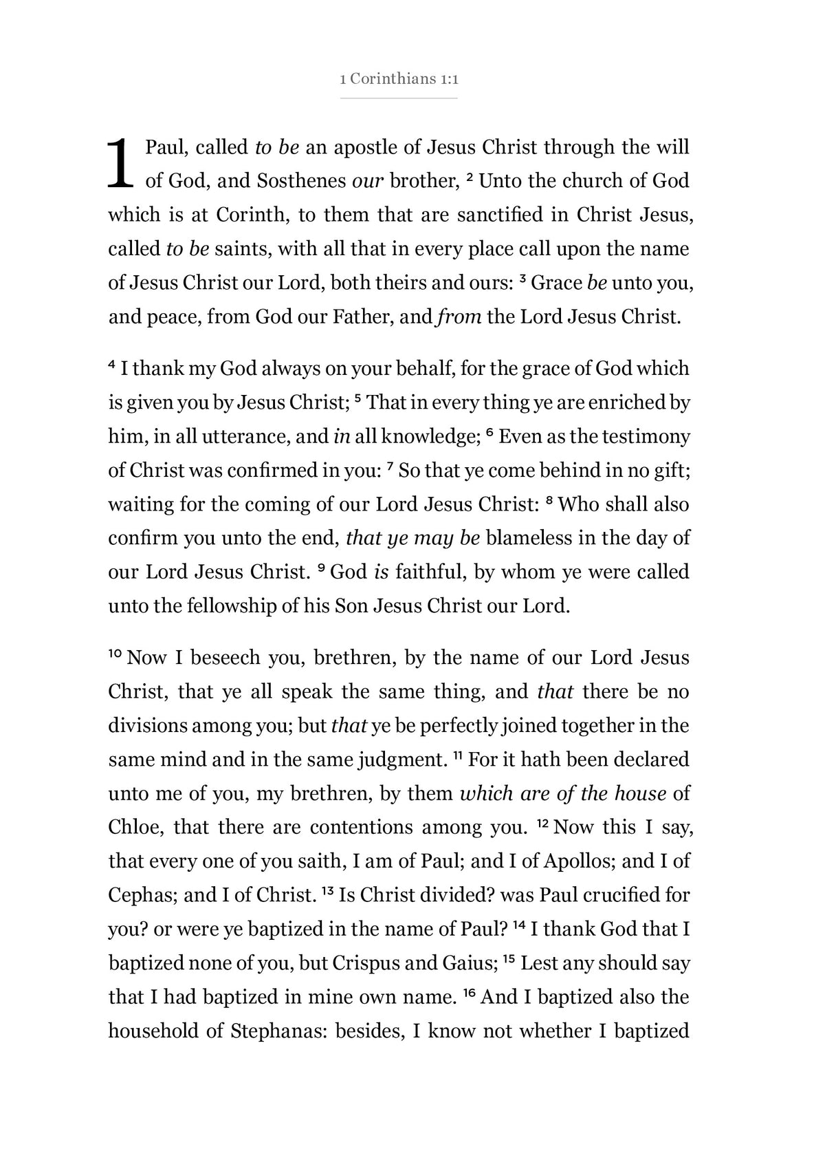 1 Corinthians - New Testament Bible Journal