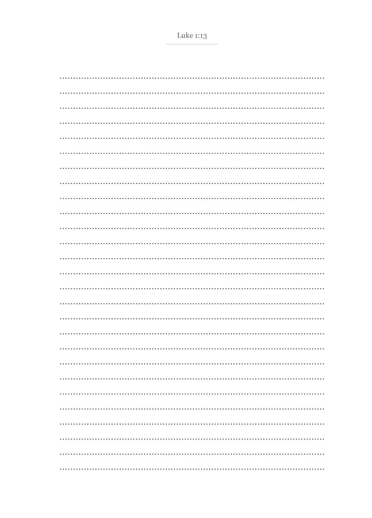 The Gospel of Luke - New Testament Bible Journal