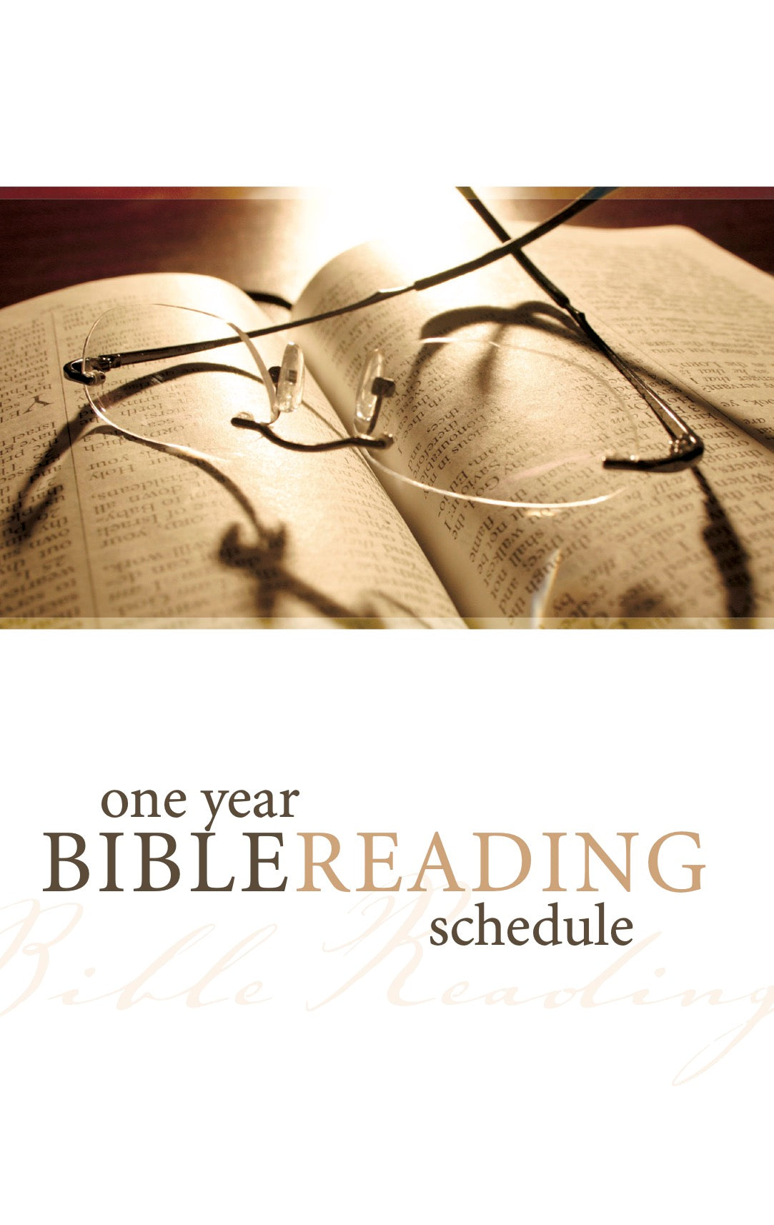 Bible Reading Schedule (pack of 50)