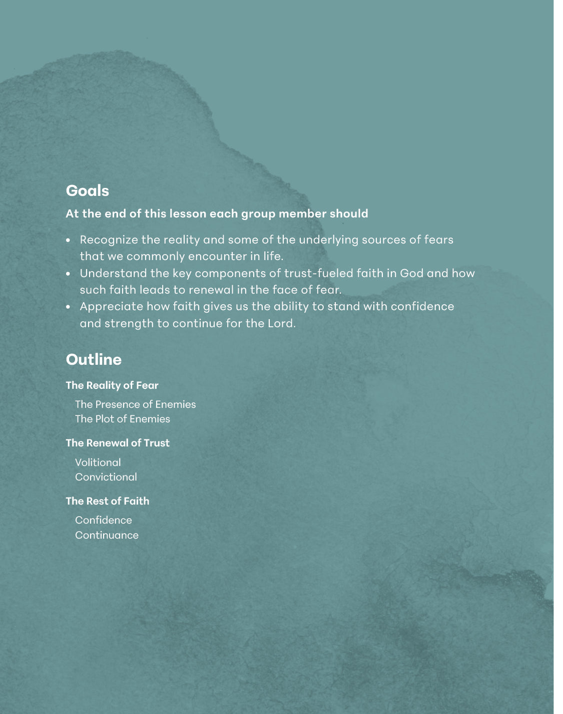 Faith that Triumphs Leader Guide