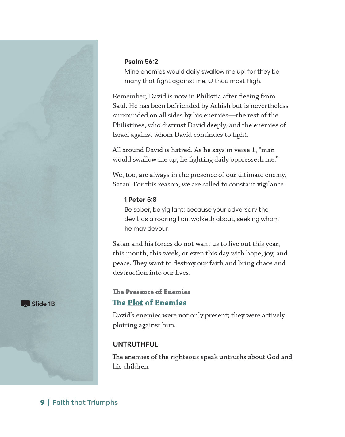 Faith that Triumphs Leader Guide