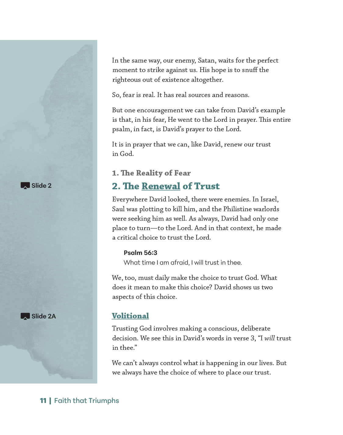 Faith that Triumphs Leader Guide