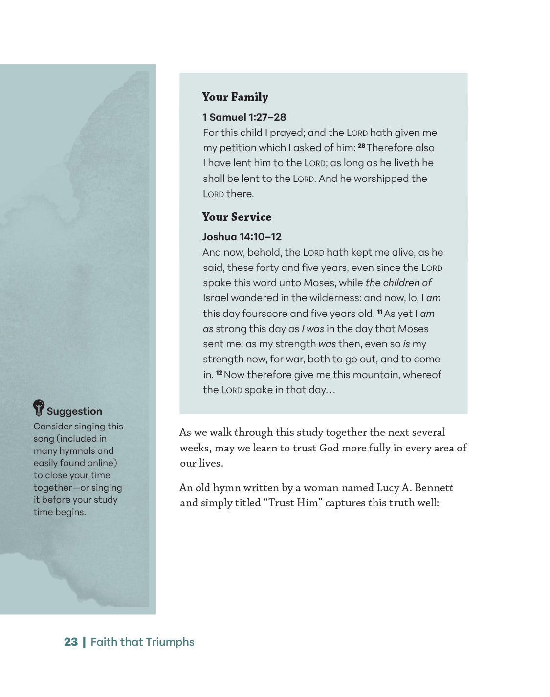 Faith that Triumphs Leader Guide