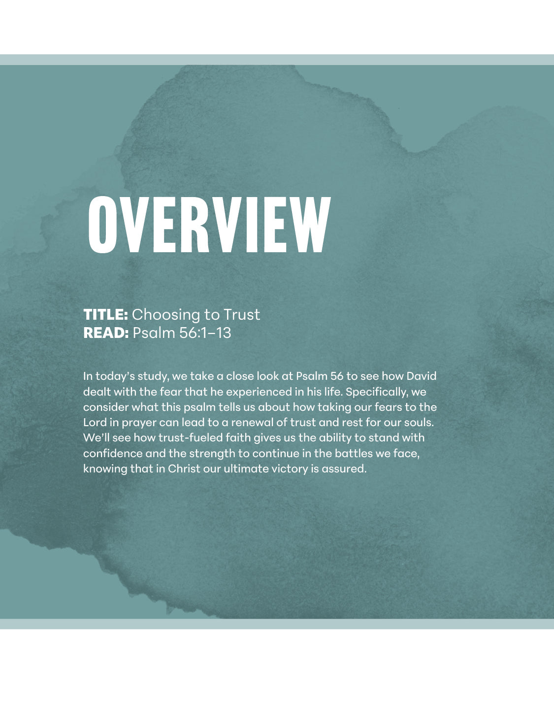 Faith that Triumphs Leader Guide