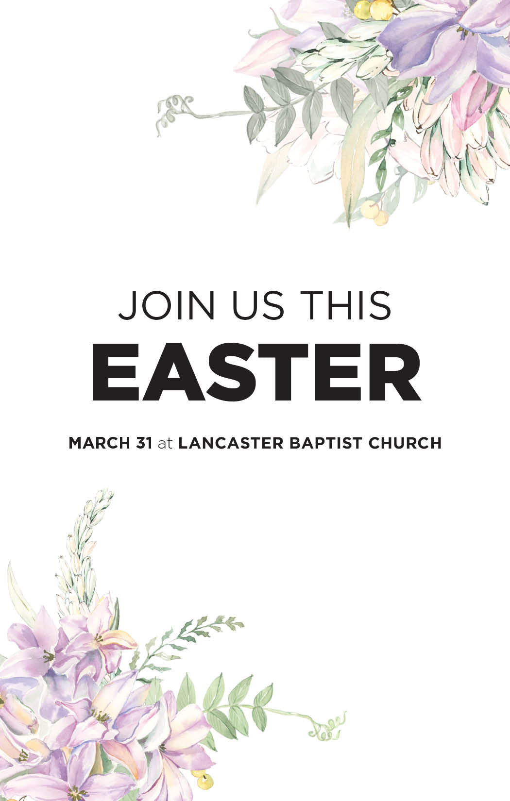 Floral Easter—Outreach Card