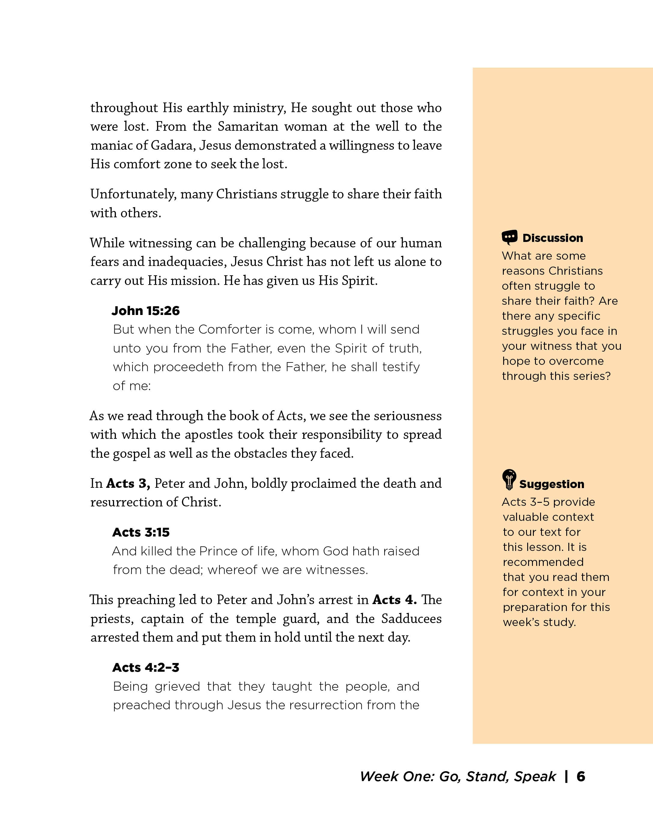 Go, Stand, Speak Leader Guide