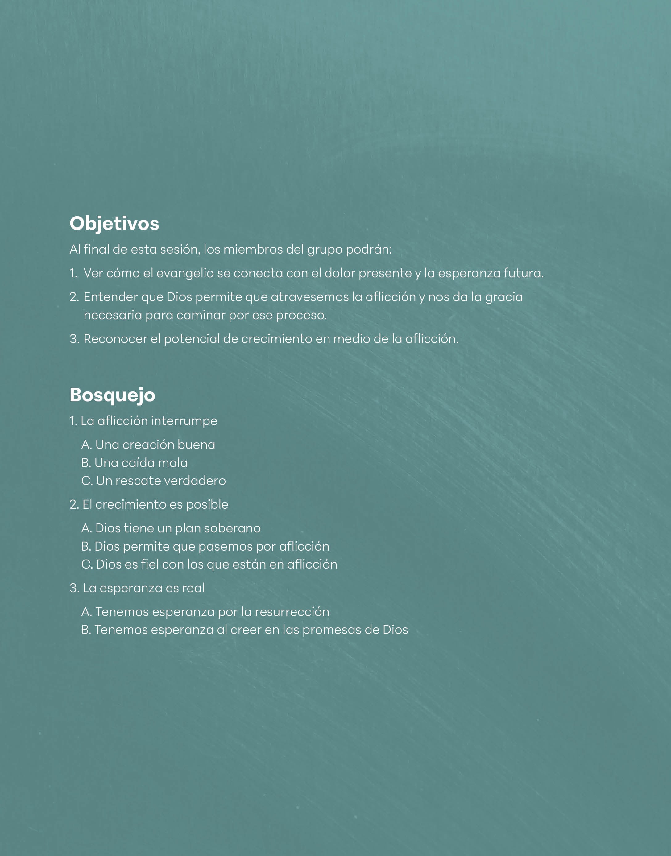 Creciendo a través de la aflicción: Cómo continuar en Cristo - guía del líder (Growing Through Grief LG - Spanish)