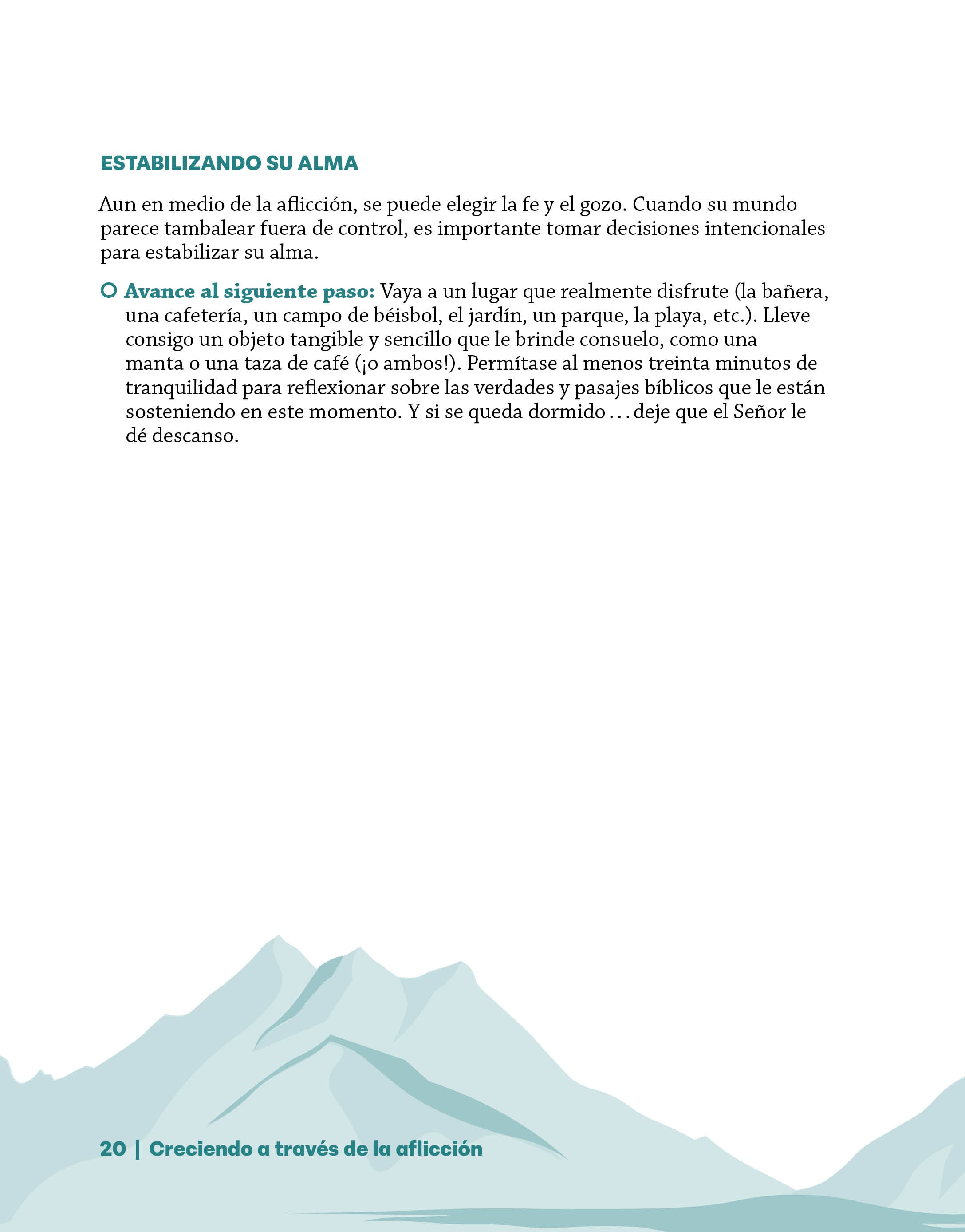 Creciendo a través de la aflicción: Cómo continuar en Cristo - cuaderno de trabajo (Growing Through Grief Workbook - Spanish)