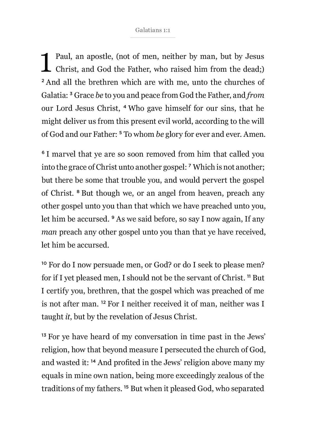 Galatians - New Testament Bible Journal