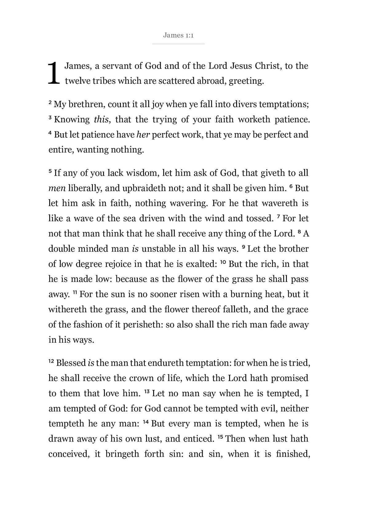 James - New Testament Bible Journal