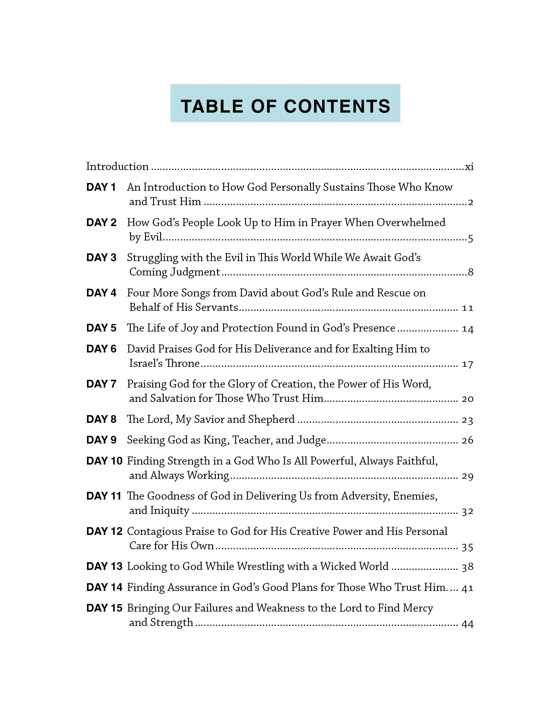 Journey through the Psalms
