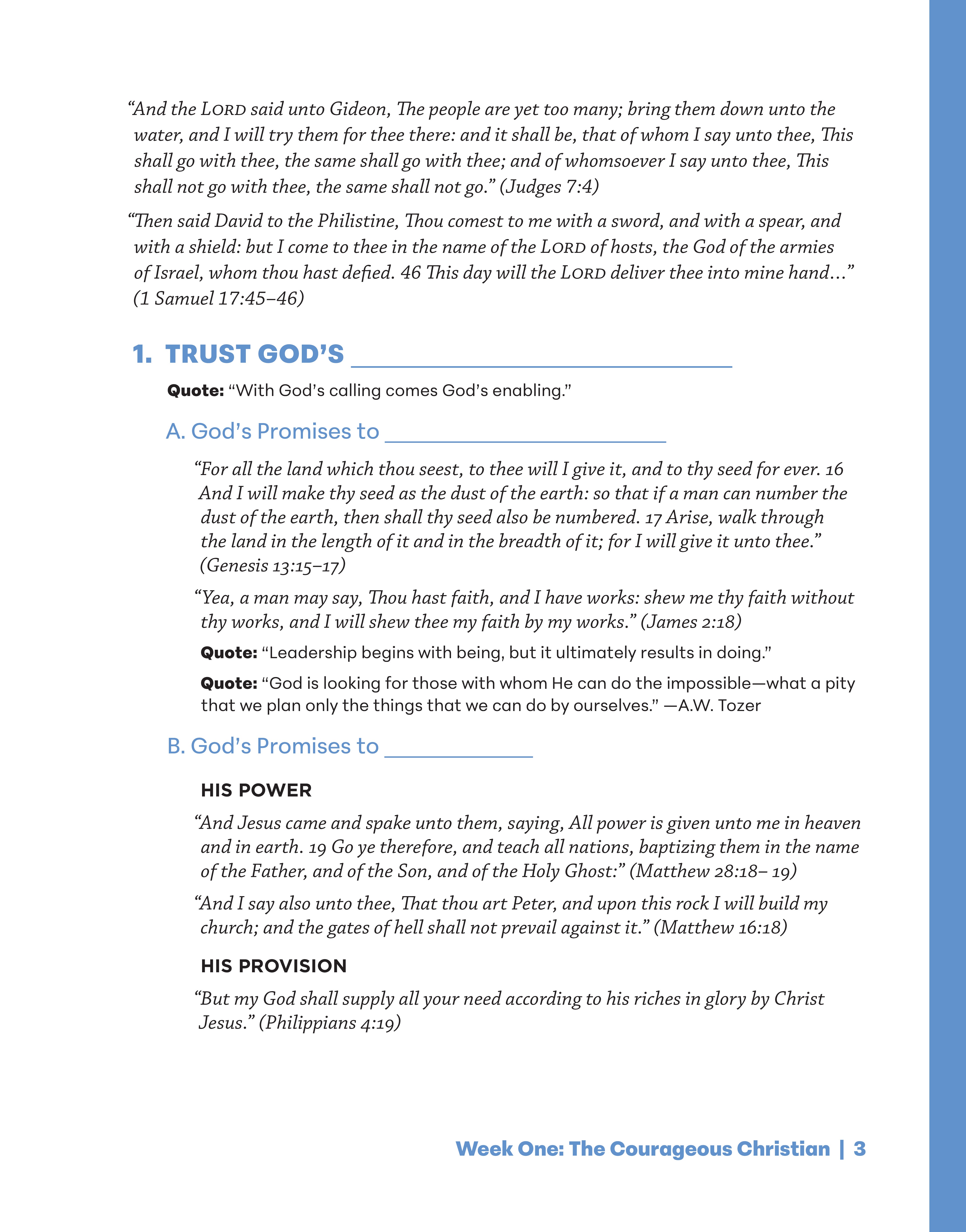 Living with Courage Study Guide