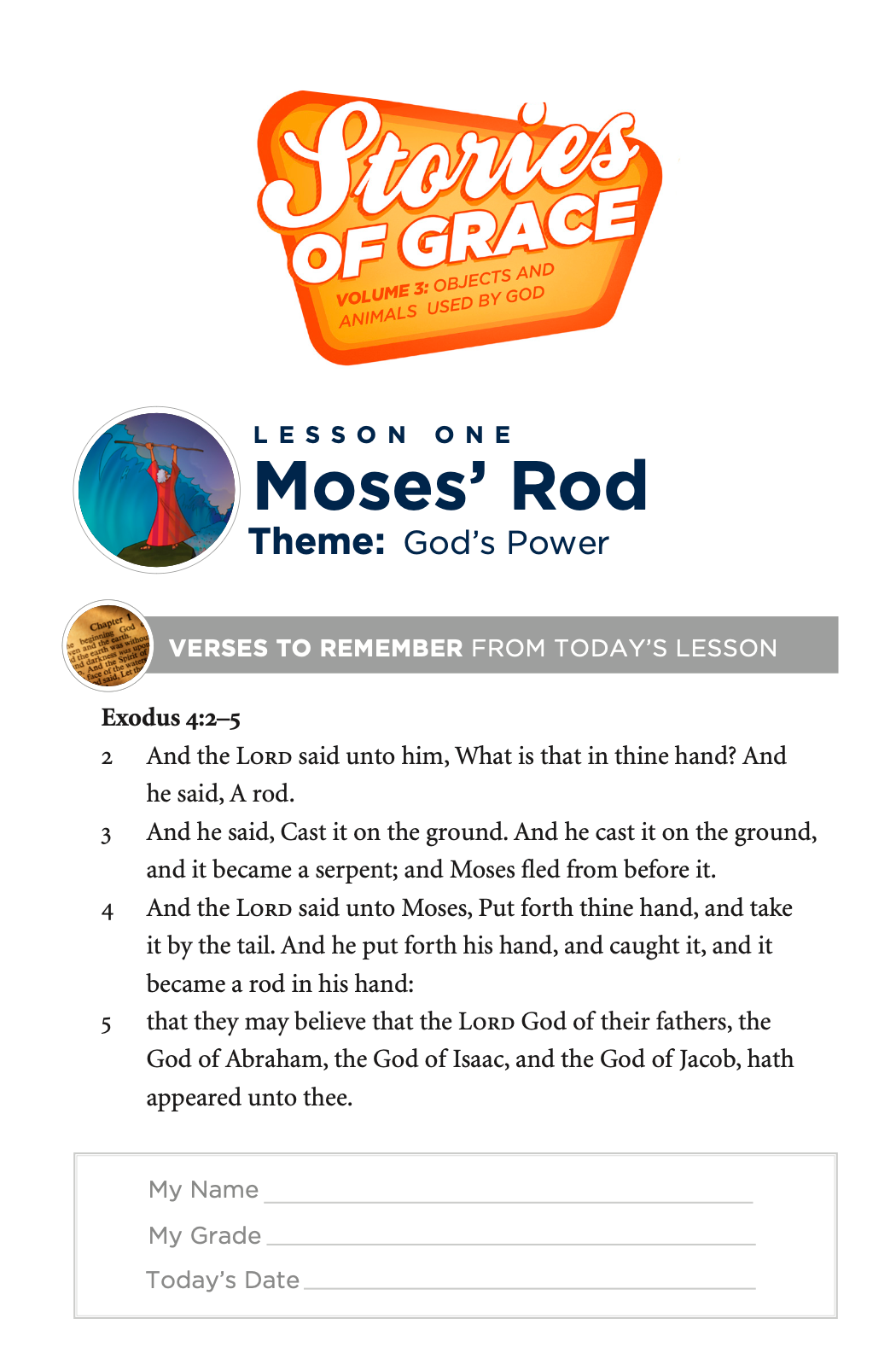 Stories of Grace: Objects & Animals Used by God Ministry Resource Download