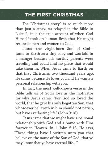 Christmas Changes Everything Pre-Printed Gospel Tract