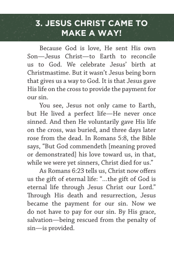 Christmas Changes Everything Pre-Printed Gospel Tract