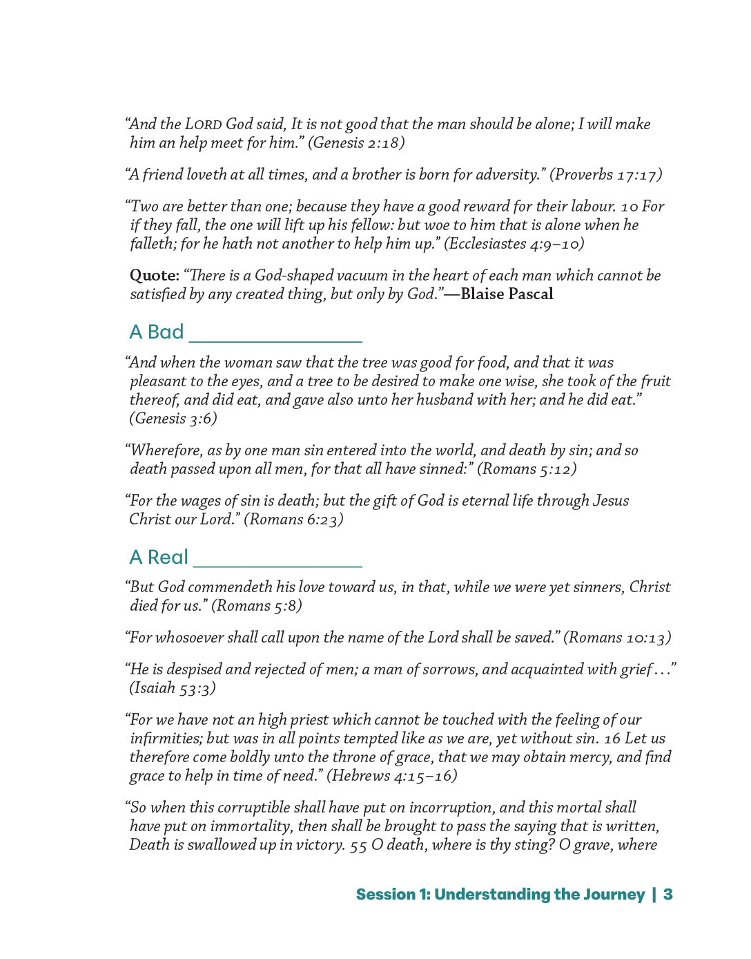 Growing Through Grief Workbook