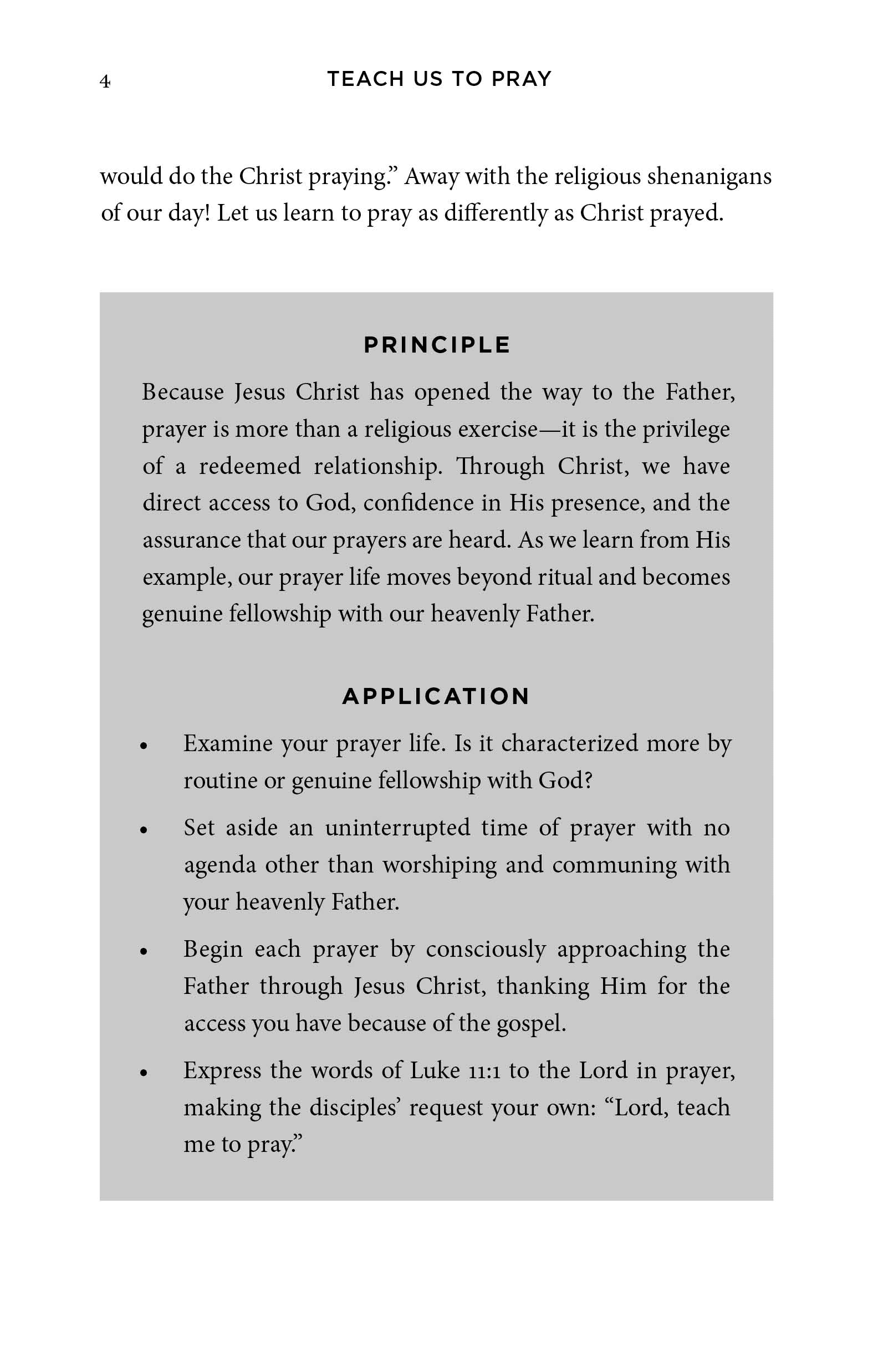 Teach Us to Pray