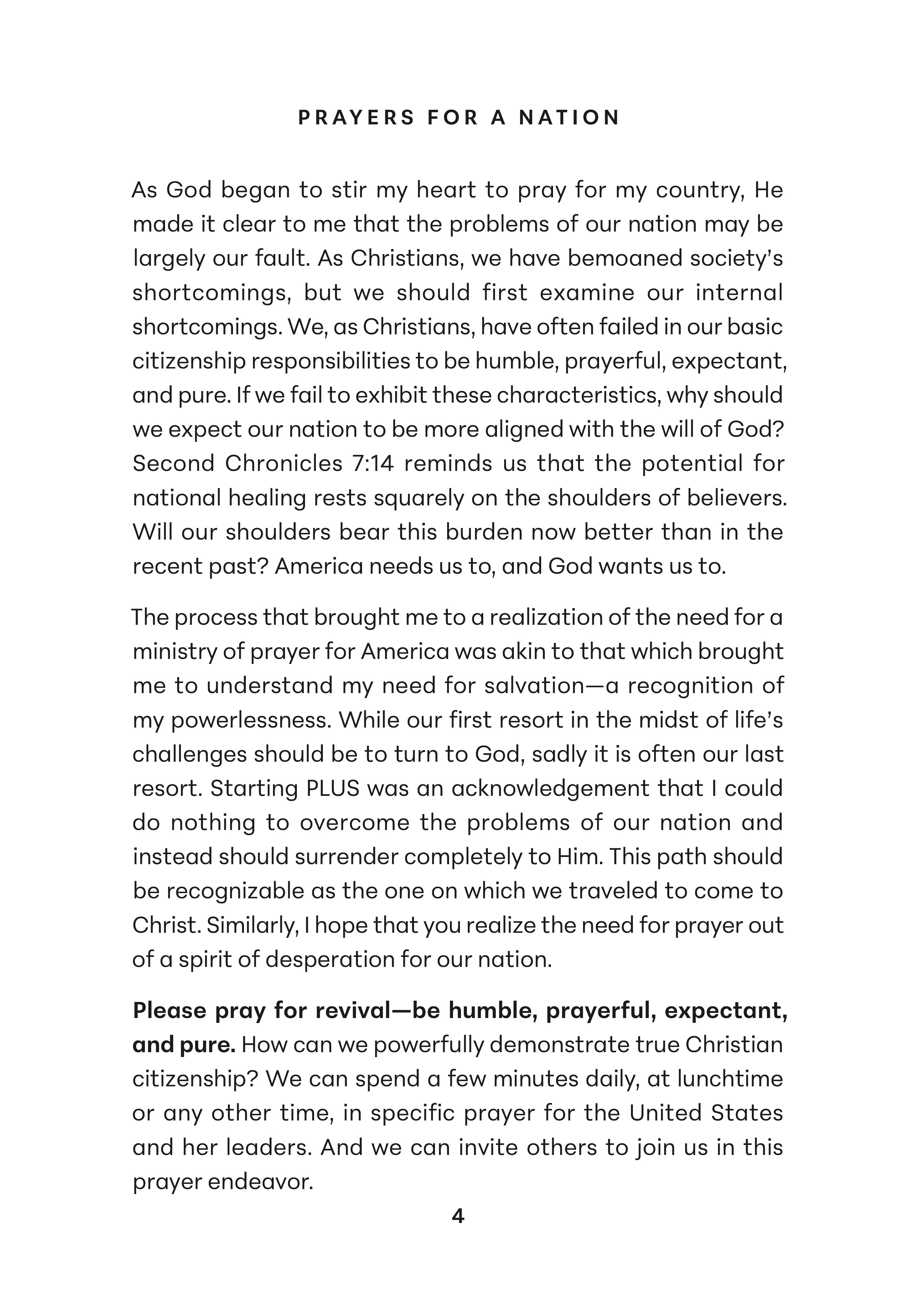 Prayers for A Nation