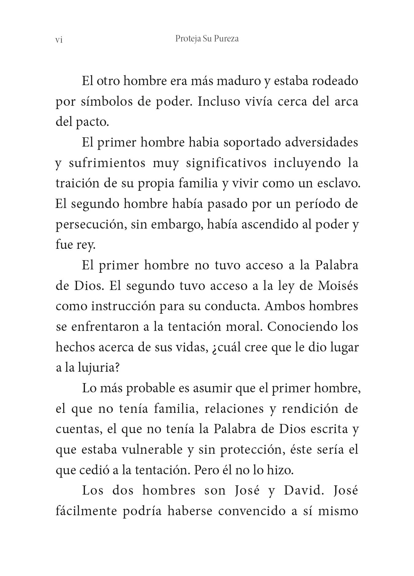 Proteja Su Pureza (Protect Your Purity)