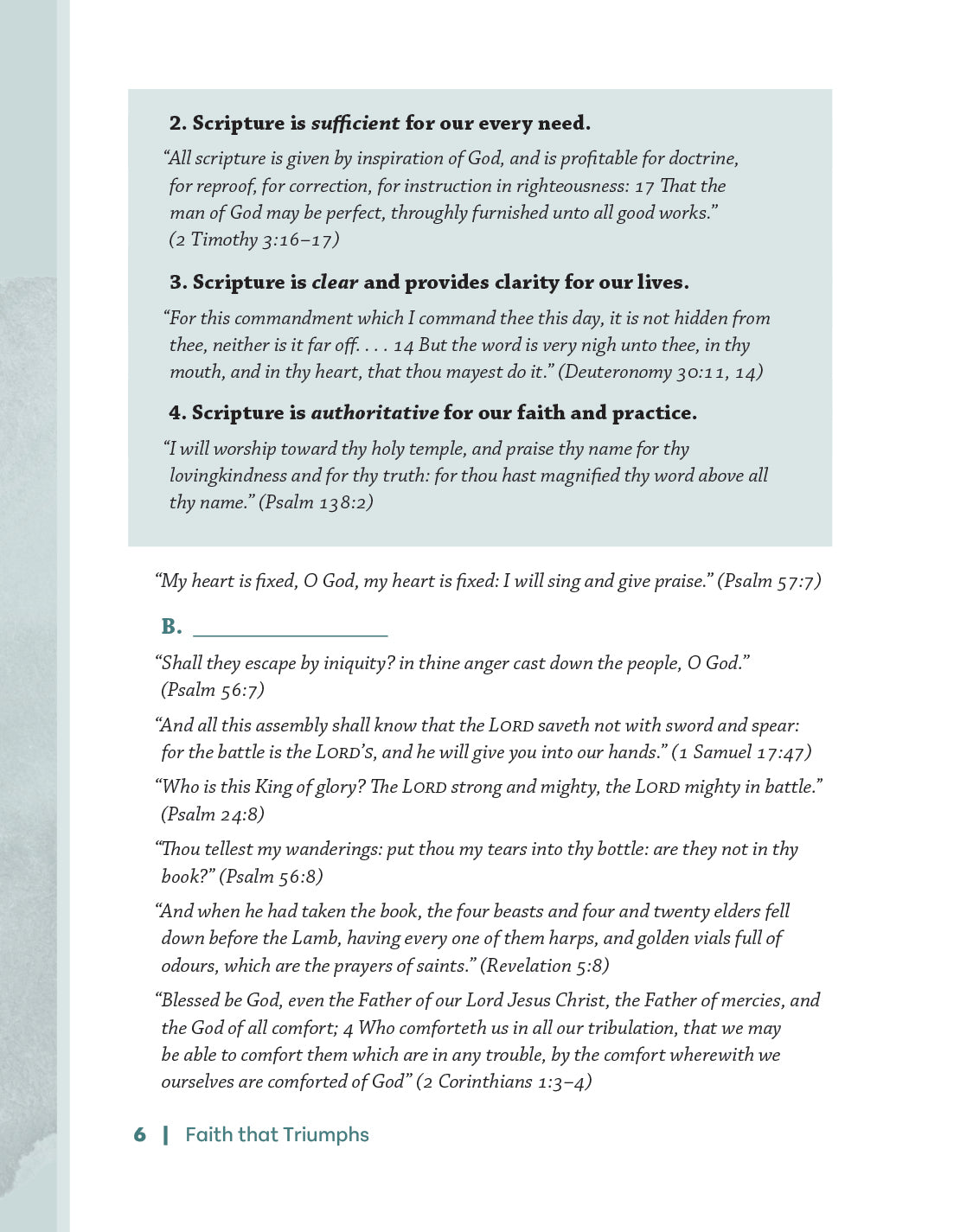 Faith that Triumphs Study Guide