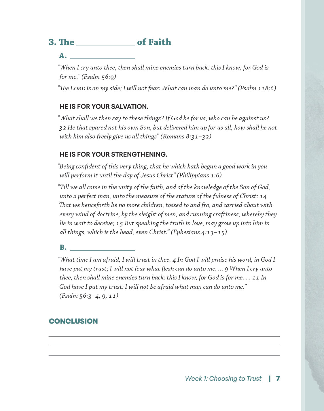 Faith that Triumphs Study Guide