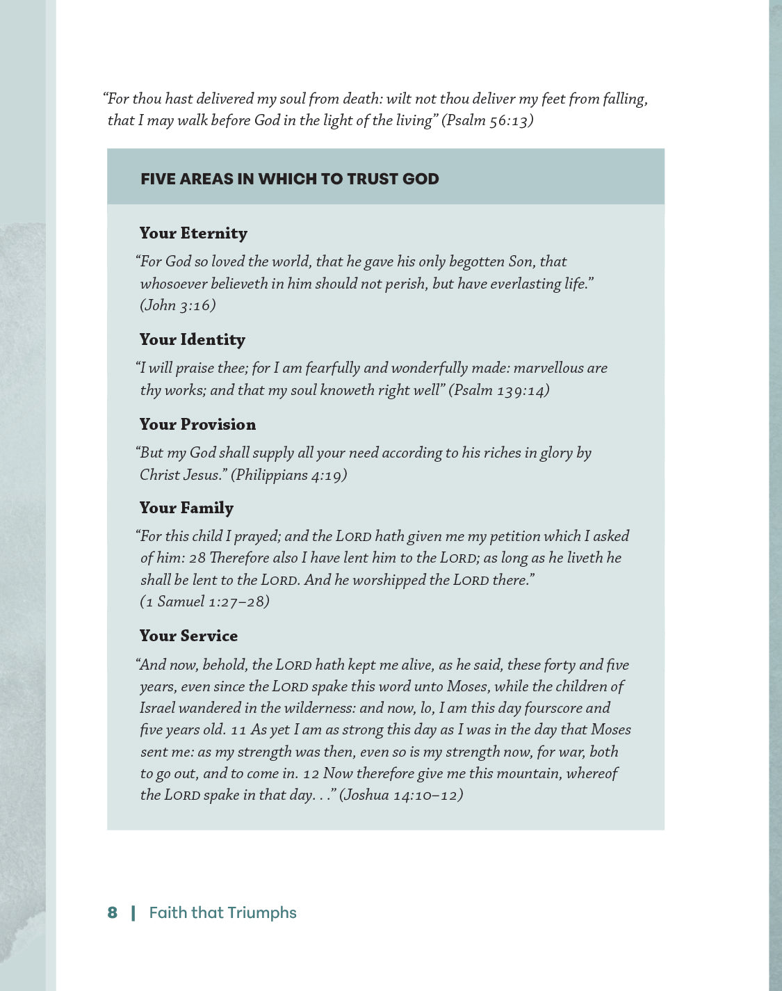 Faith that Triumphs Study Guide