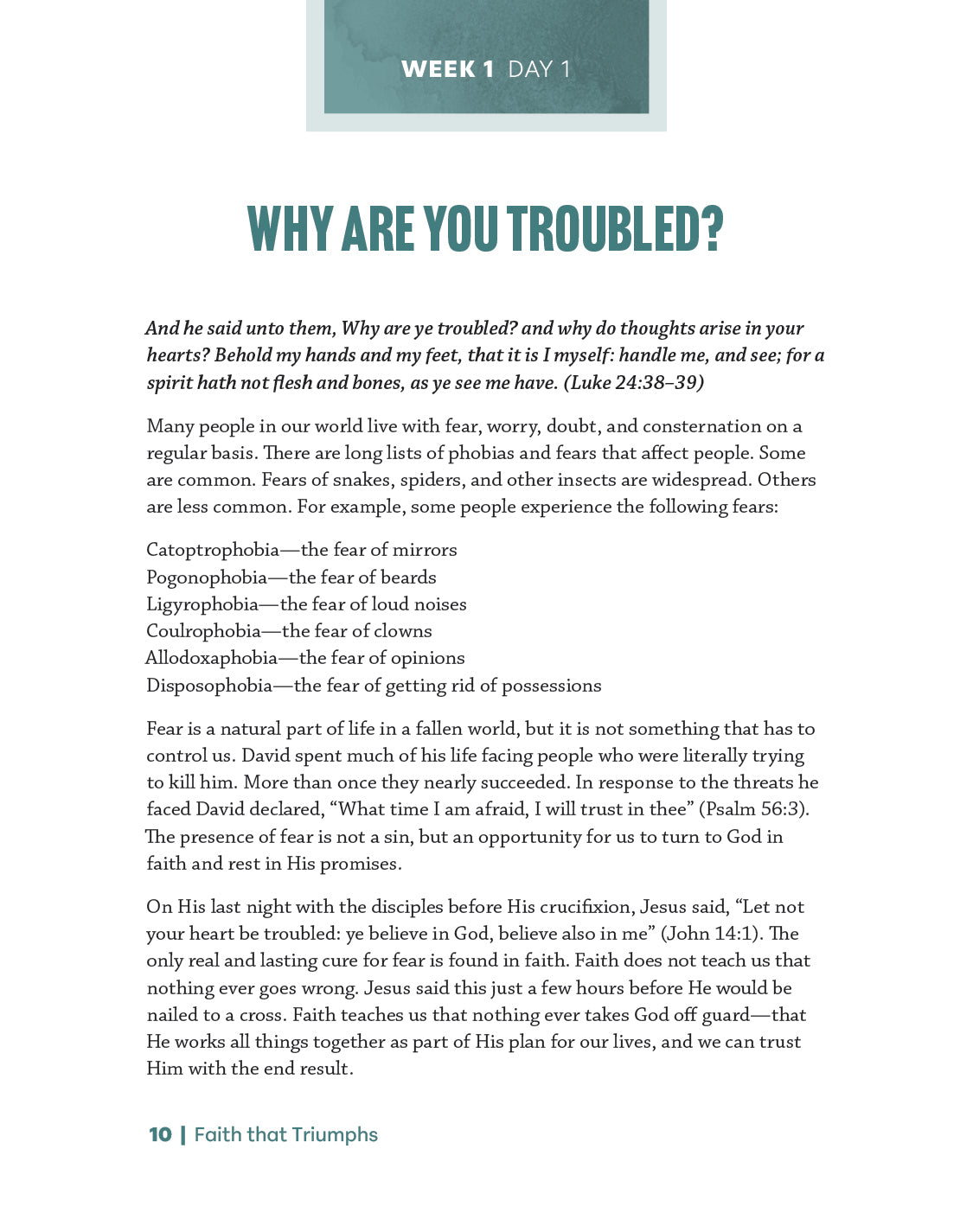 Faith that Triumphs Study Guide