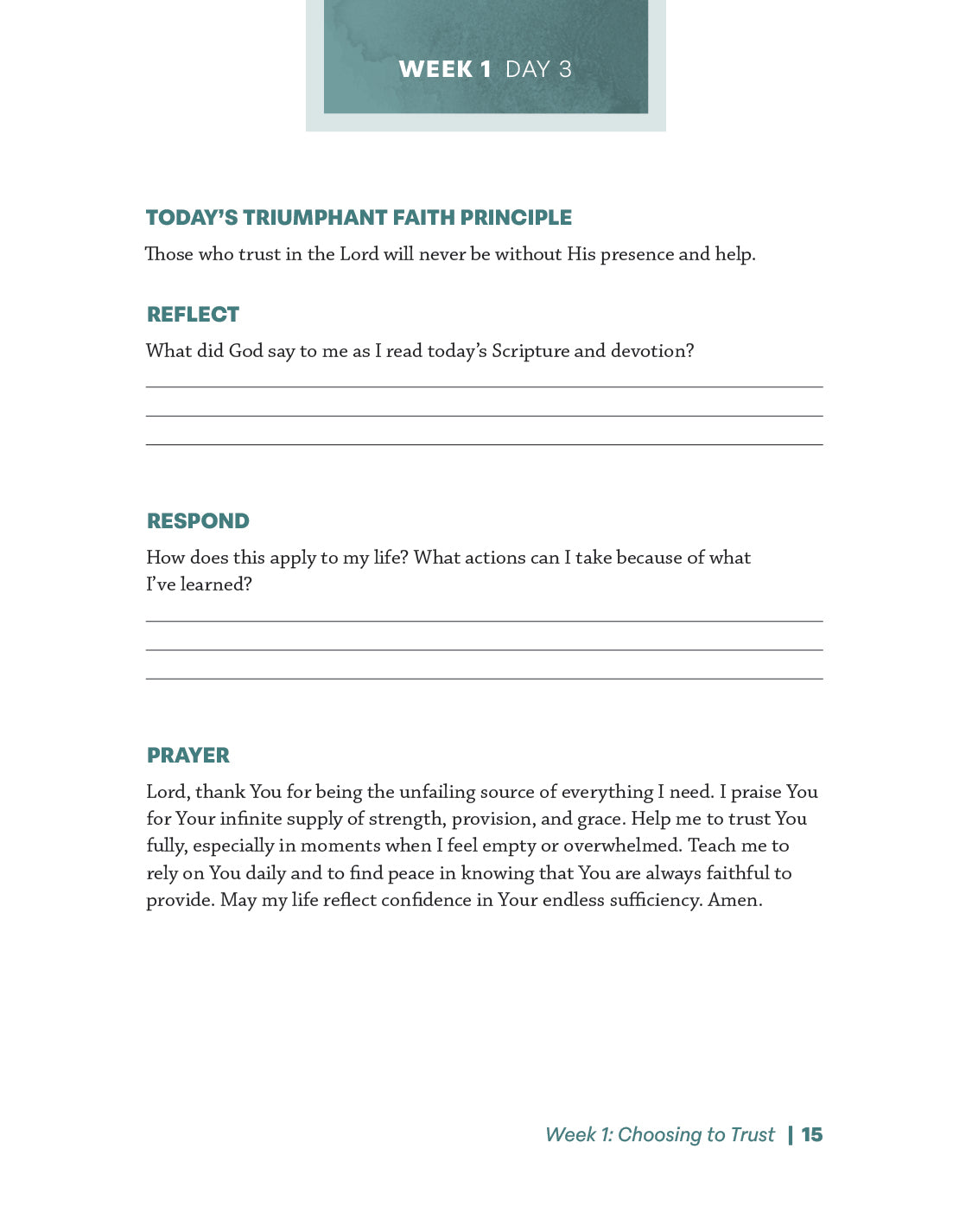 Faith that Triumphs Study Guide