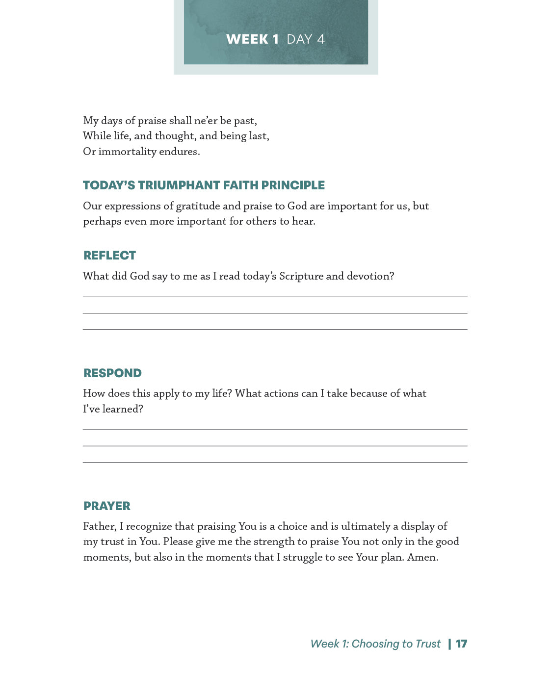 Faith that Triumphs Study Guide