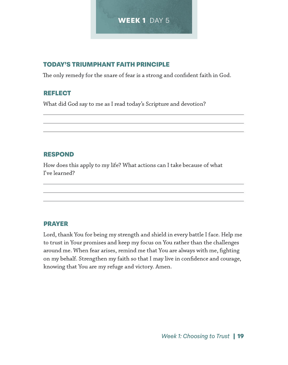 Faith that Triumphs Study Guide