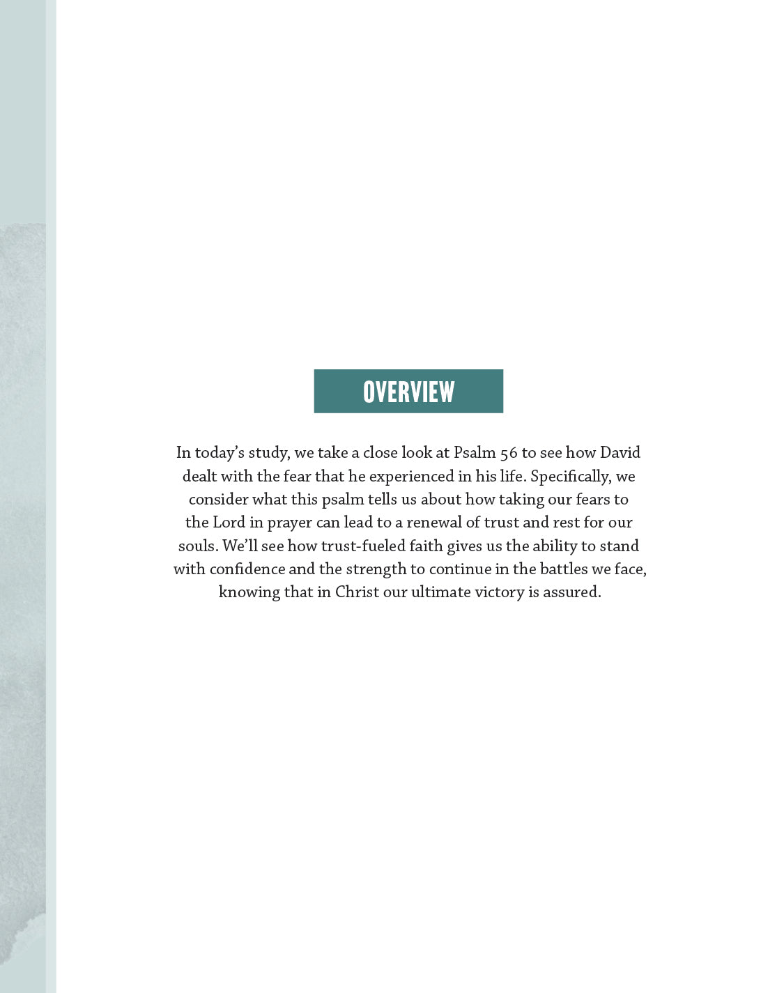 Faith that Triumphs Study Guide