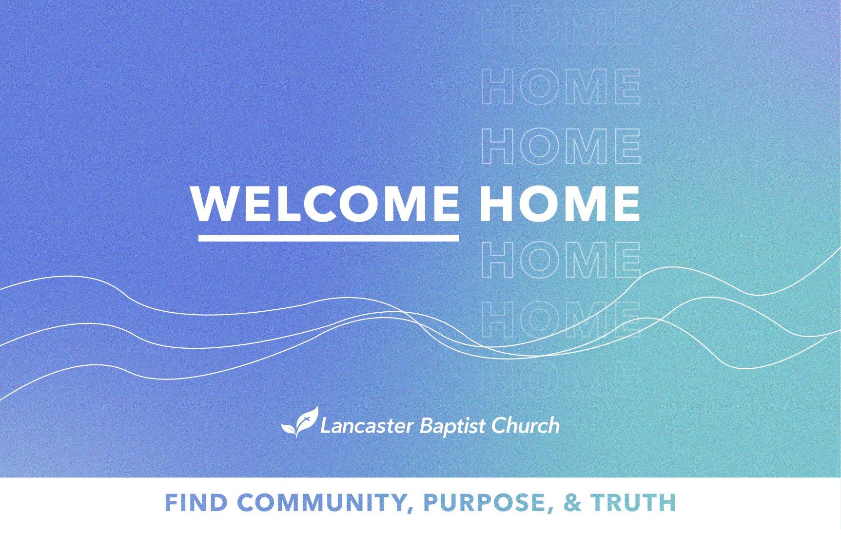 Welcome Home—Outreach Card