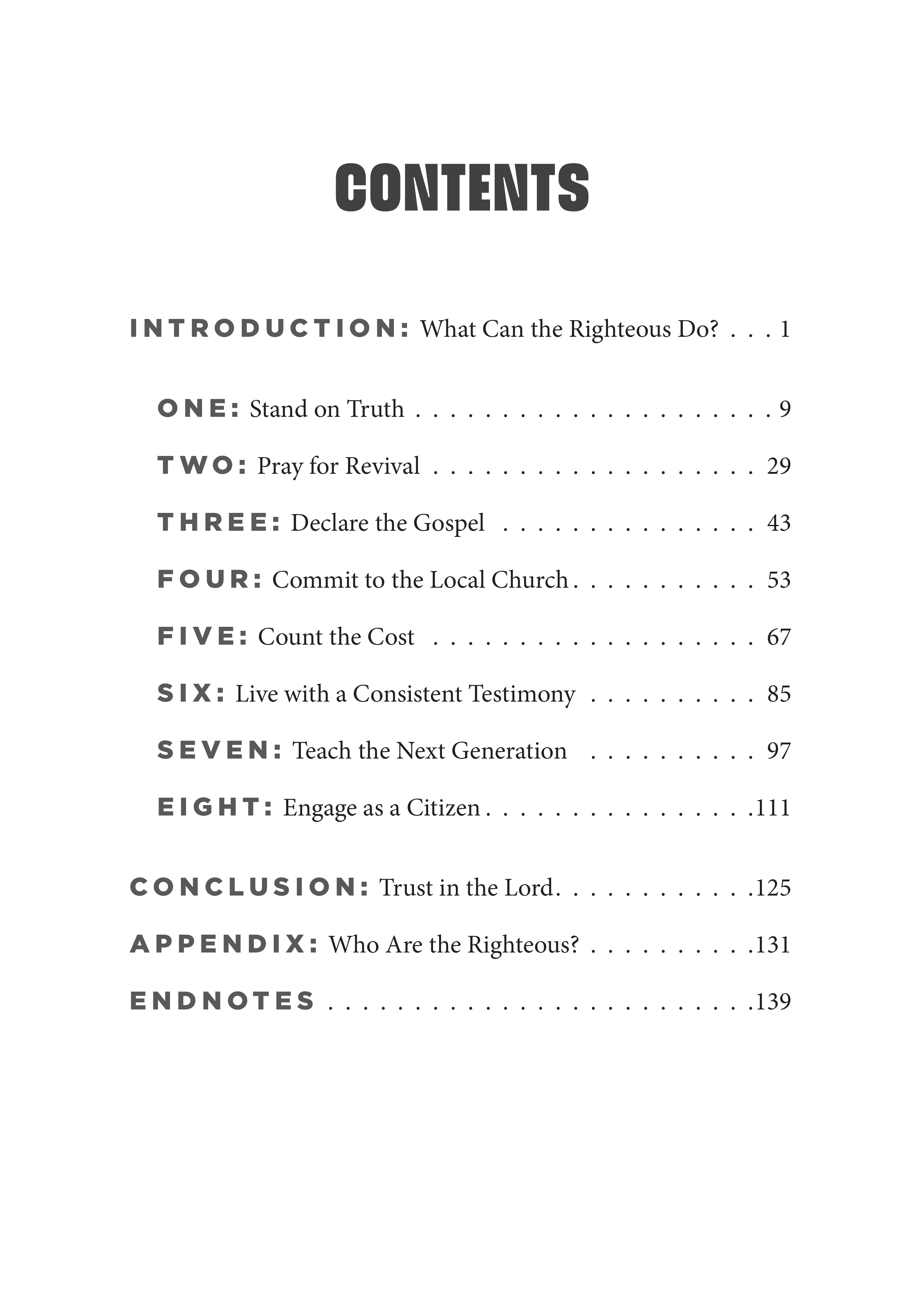 What Can The Righteous Do?