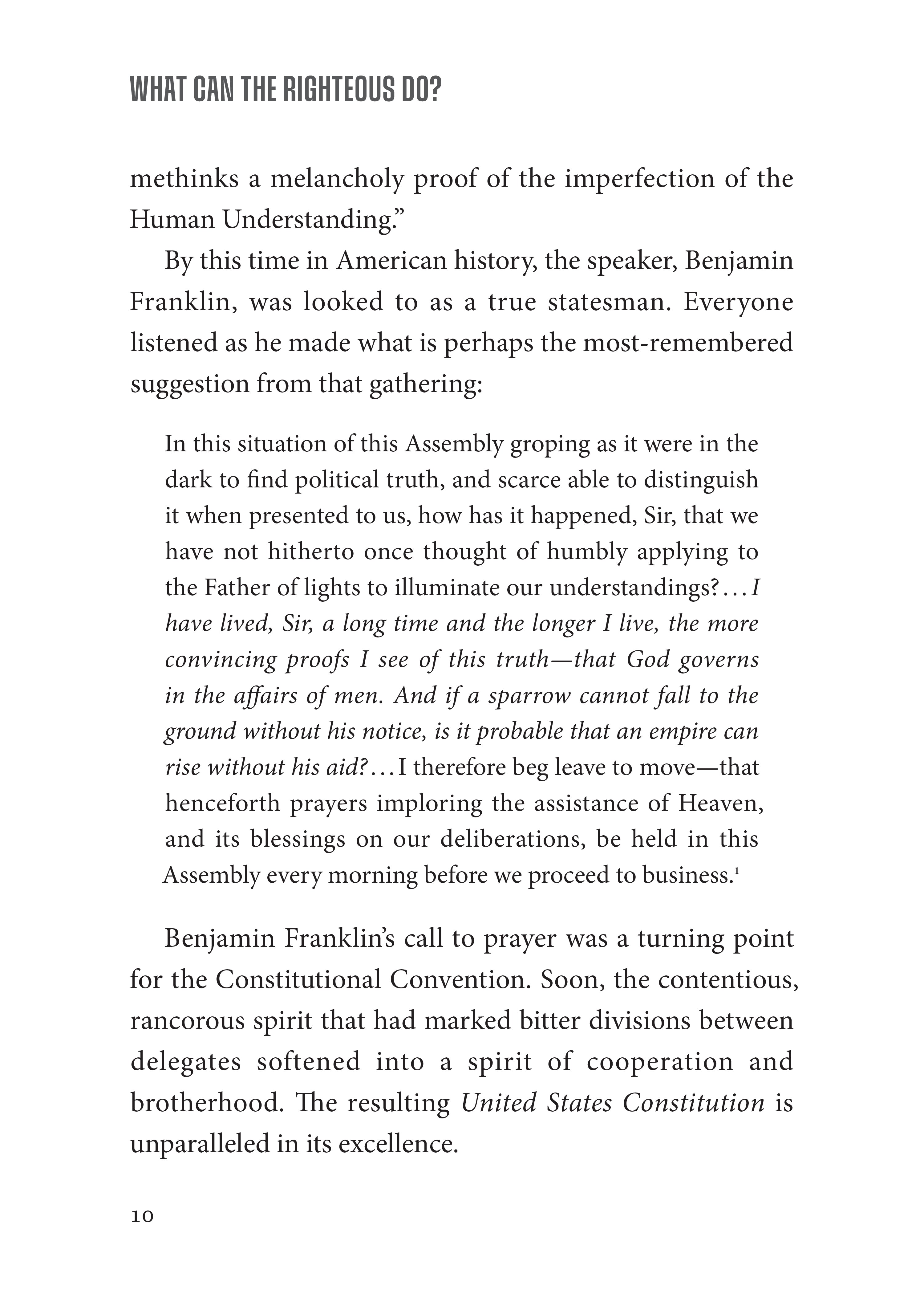 What Can The Righteous Do?