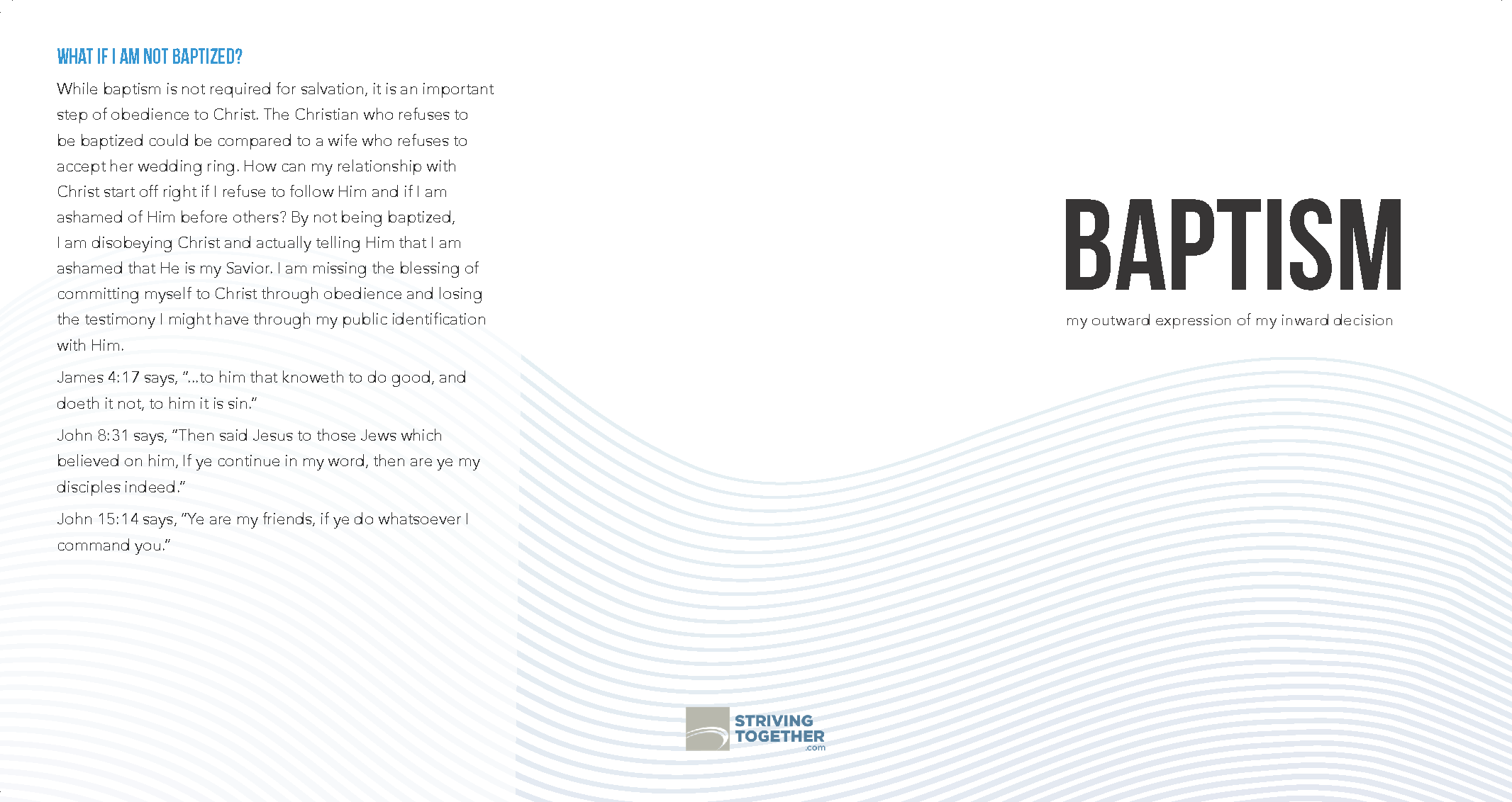 Baptism Brochure Trifold (English)-Pack of 100