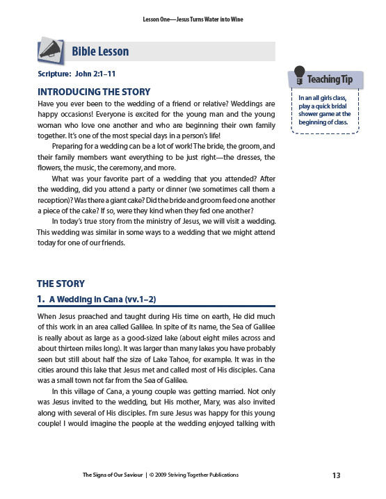 The Life of Christ: Signs of Our Saviour Teacher Edition 2nd Edition Download