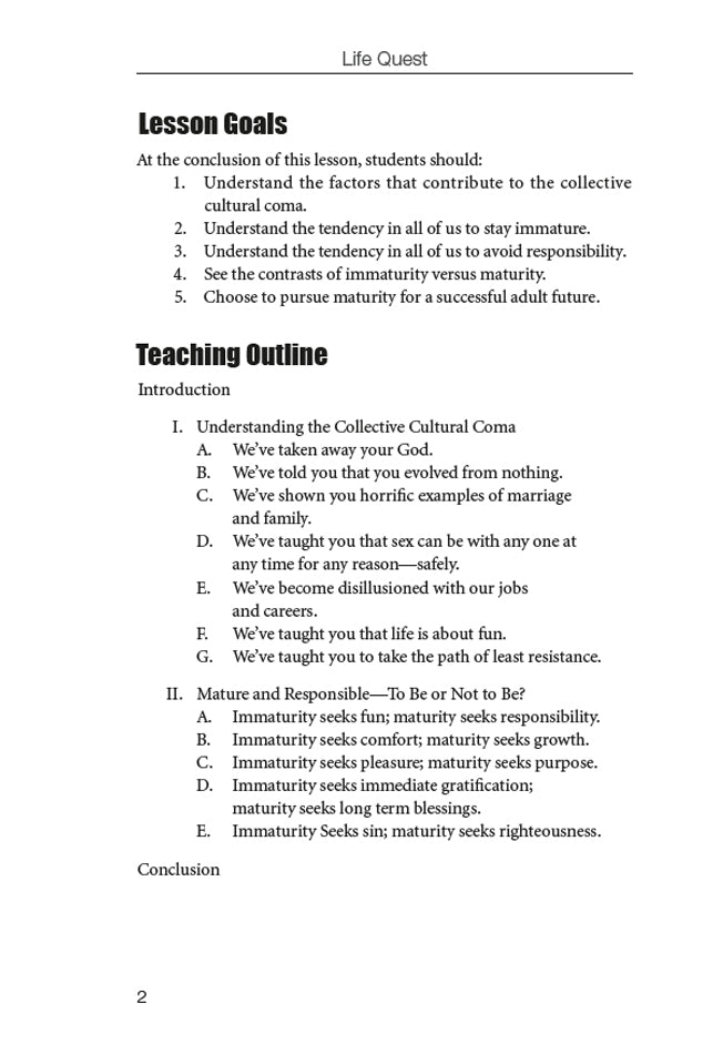 Life Quest Teacher Edition