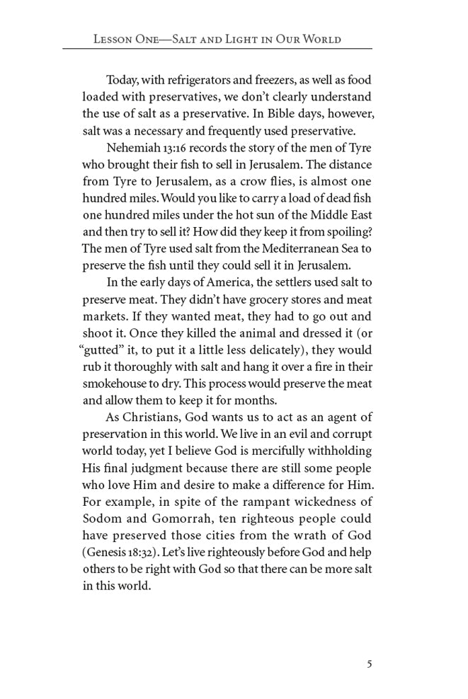 Salt and Light Teacher Edition Download