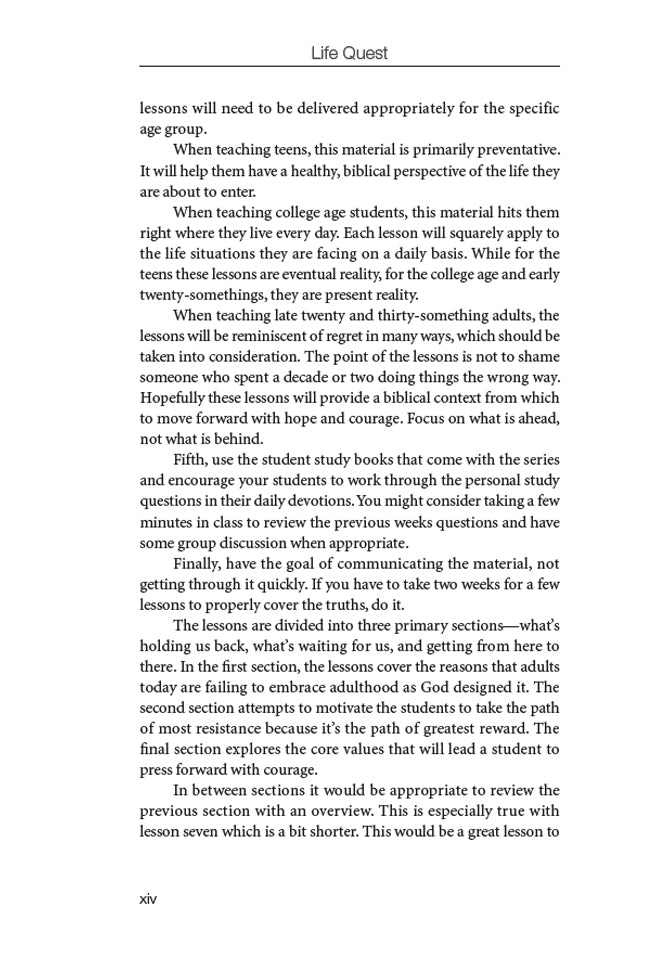 Life Quest Teacher Edition