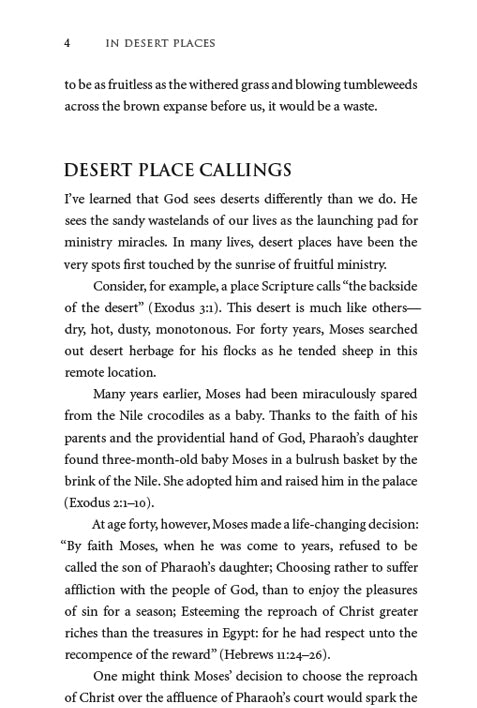 In Desert Places