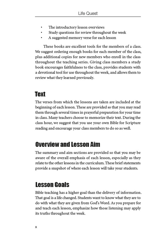 Life Quest Teacher Edition