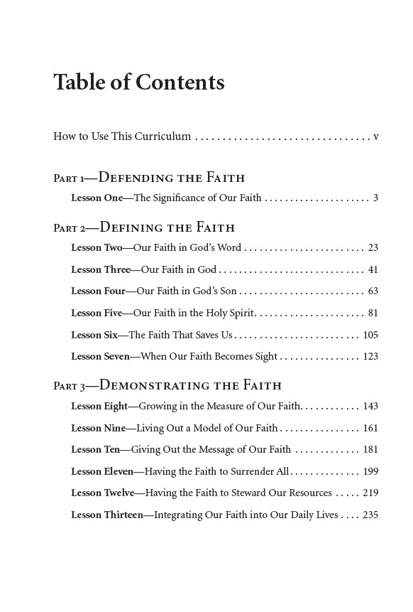 For the Faith Teacher Edition Download