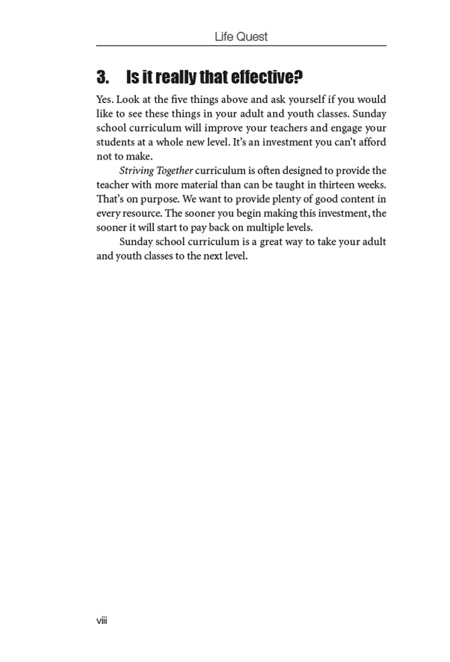 Life Quest Teacher Edition