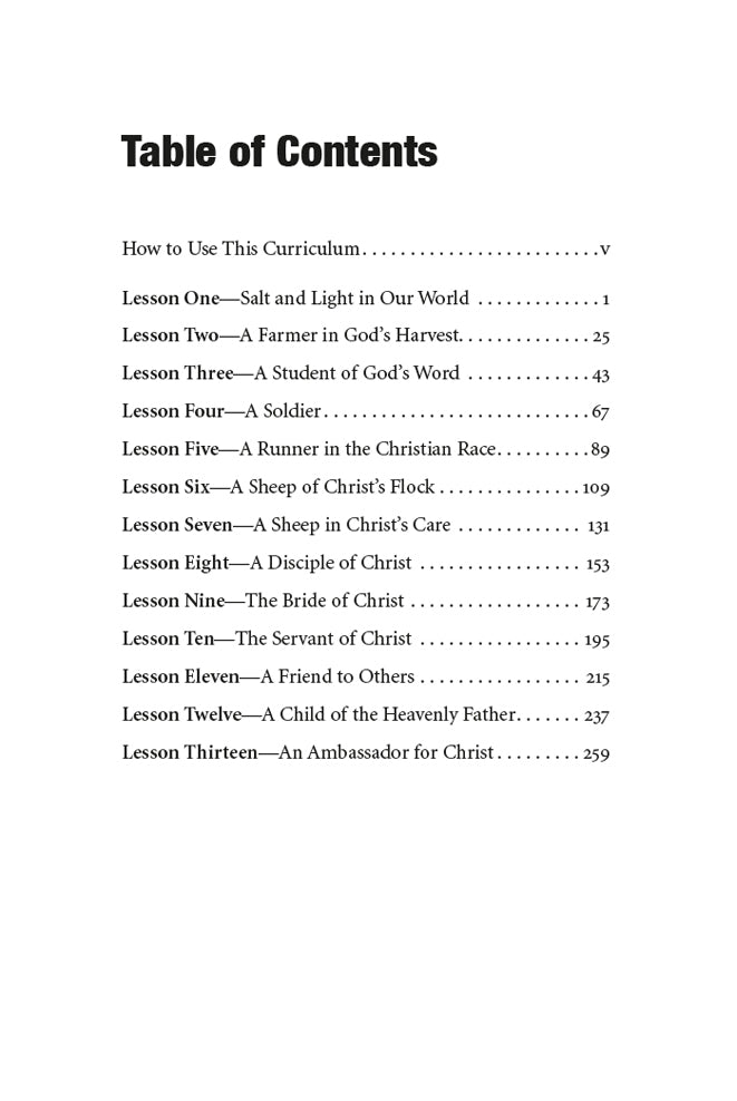 Salt and Light Teacher Edition Download