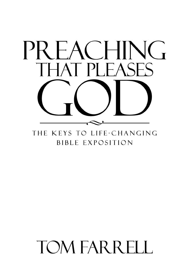 Preaching that Pleases God