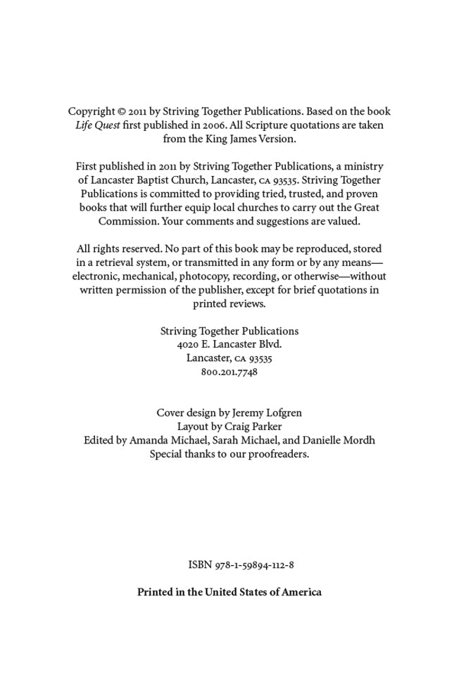 Life Quest Teacher Edition