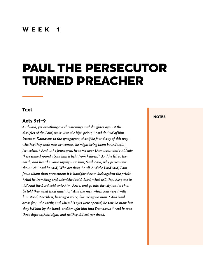 Paul: One Who Followed Christ Leader Guide