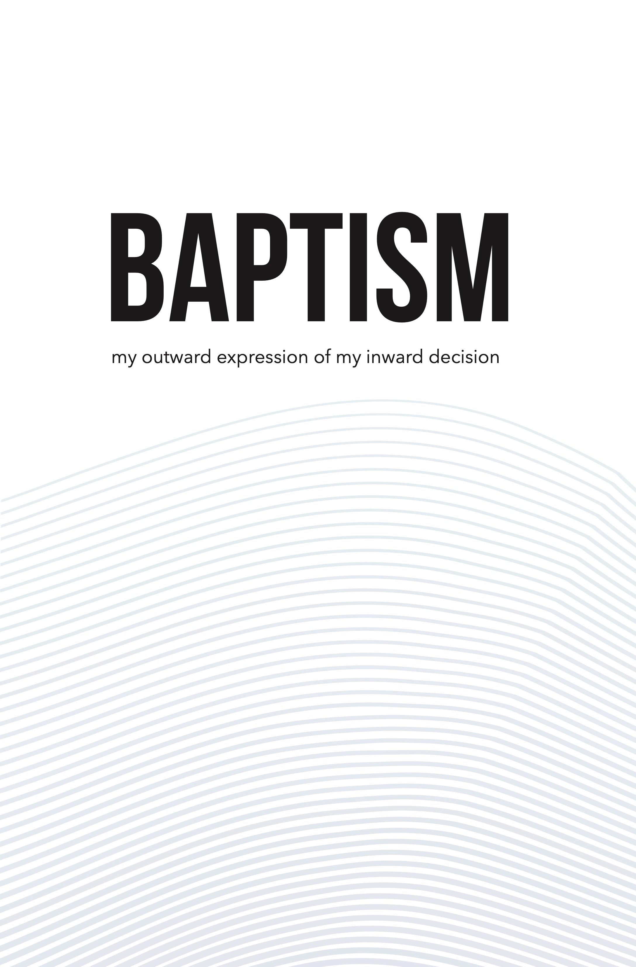 Baptism Brochure Bifold (English) Pack of 100